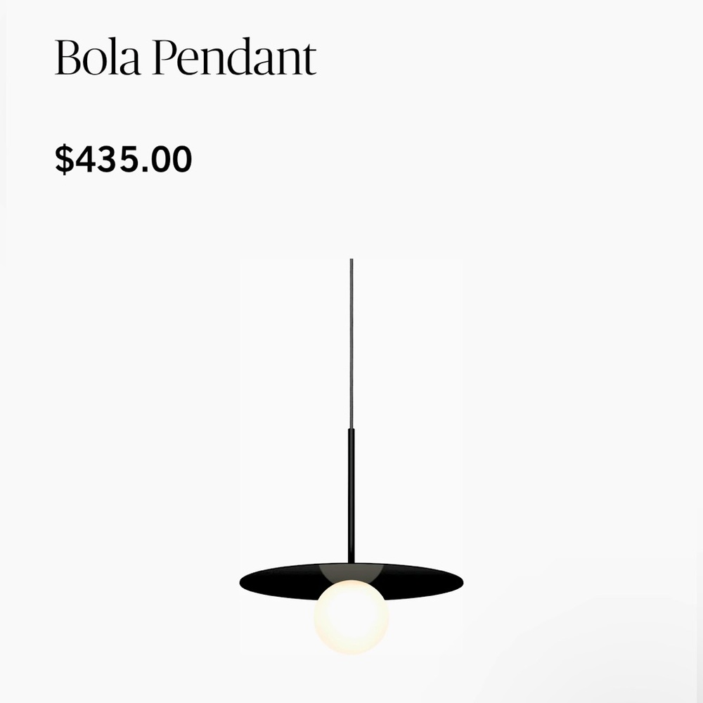 New In Box- DWR - Bola Pendant Lights - 12 Inch
